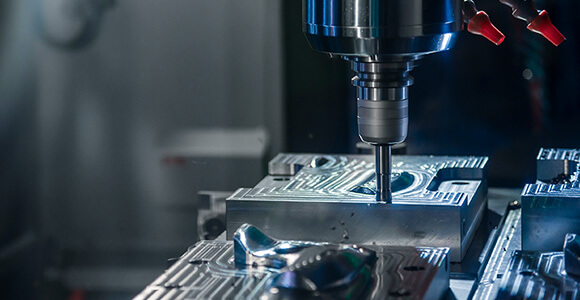 cnc milling in progress