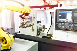 Robotic arm and cnc lathe